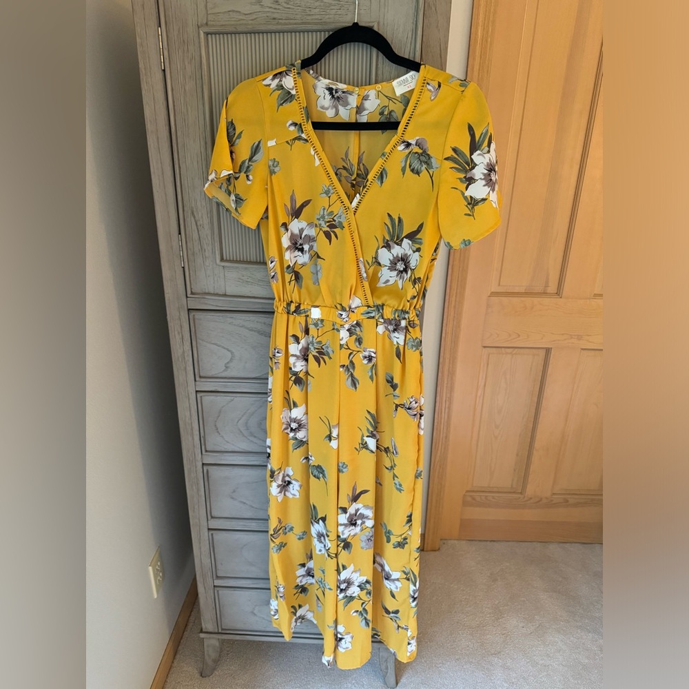 Sienna Sky Yellow Floral Jumpsuit